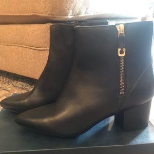 Cole Haan Black Leather Booties (10)